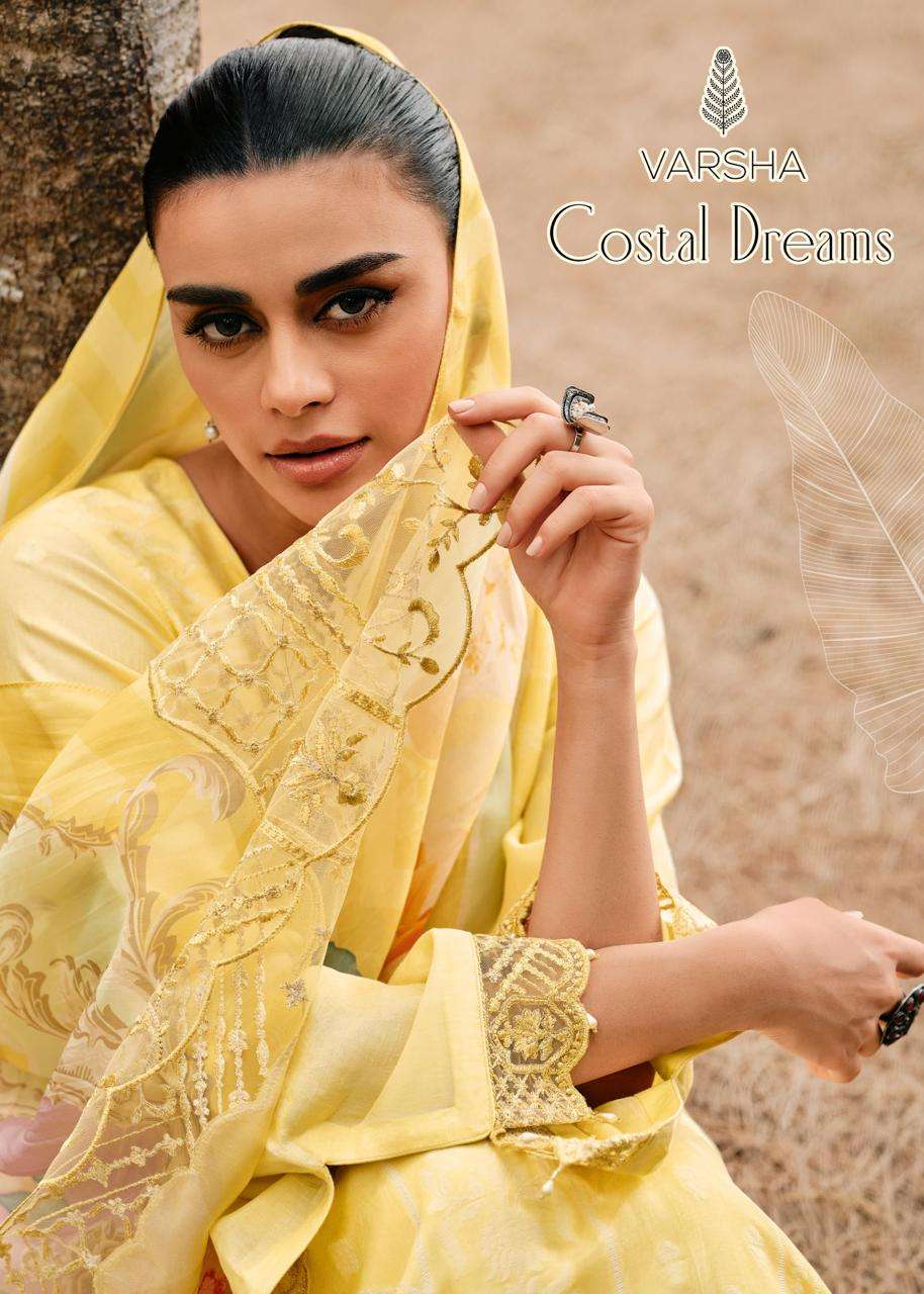 Varsha Costal Dreams Casual Wear Cotton Silk Dress Festive Collection