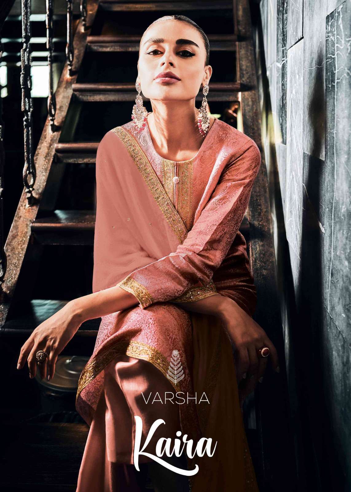 Varsha Kaira Branded Designer Ladies Suit Suppliers Surat