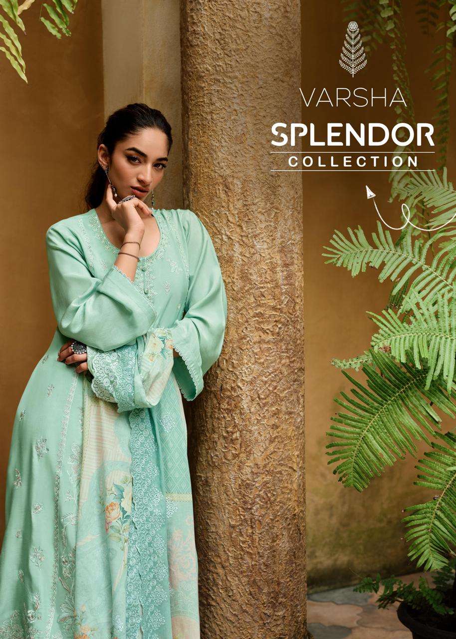 Varsha Splendor Collection Festive Wear Cotton Suit Suppliers