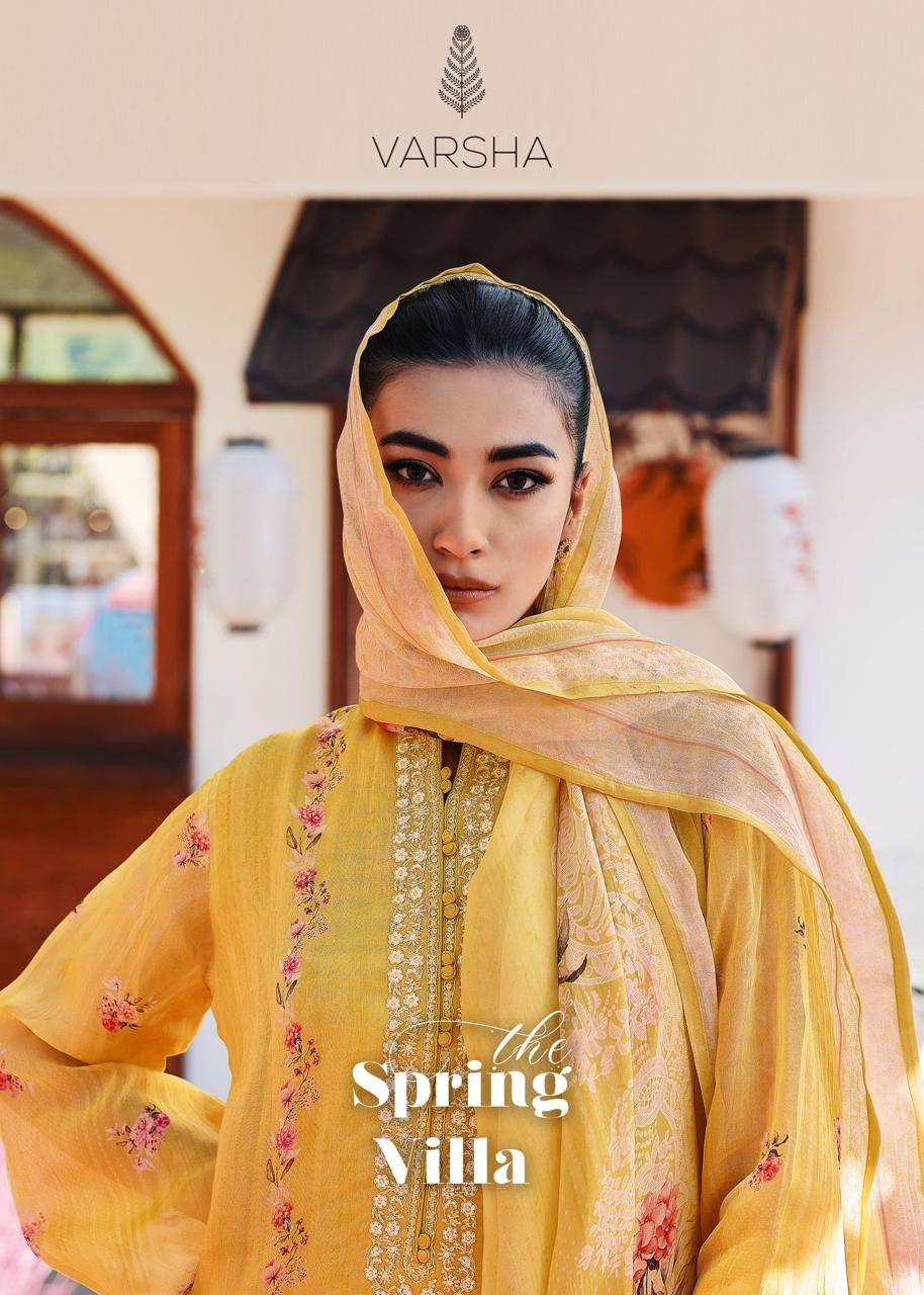 Varsha The Spring Villa Occasion Wear Unstitch Suit Exclusive Collection