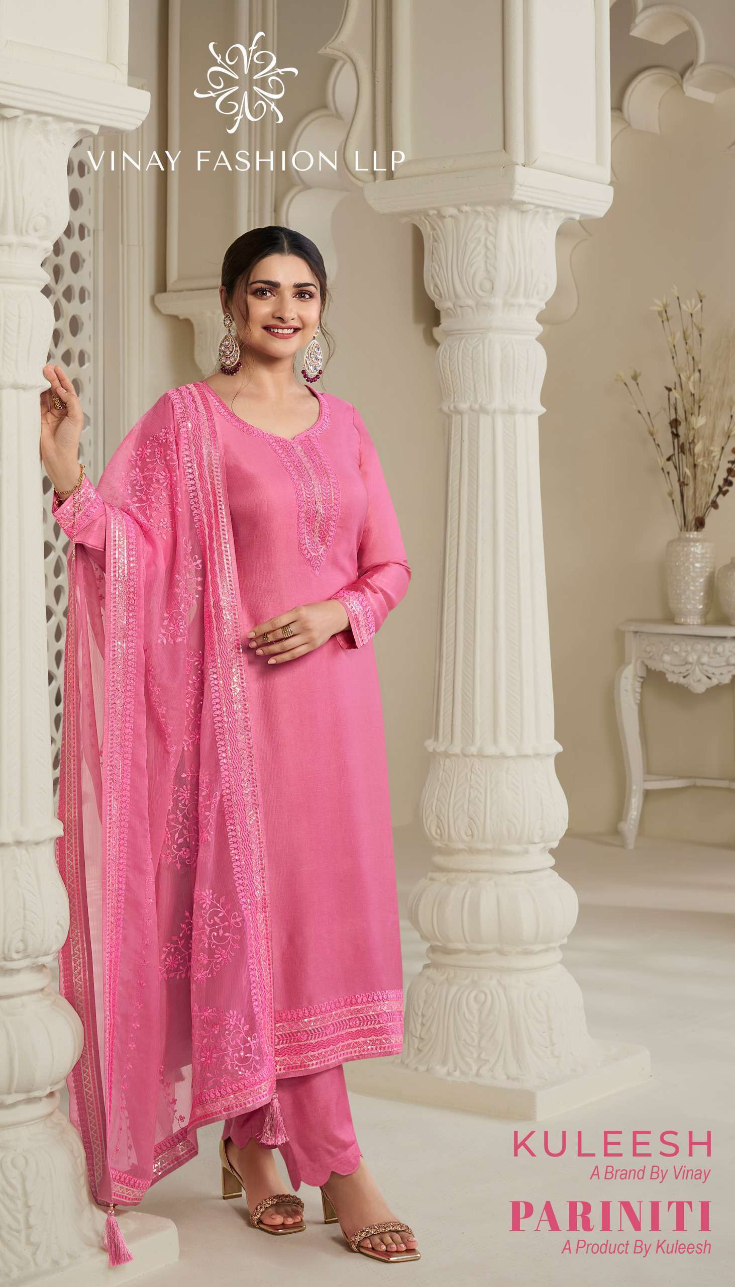 Vinay Fashion Kuleesh Pariniti Designer Ladies Suit Catalog Exporters