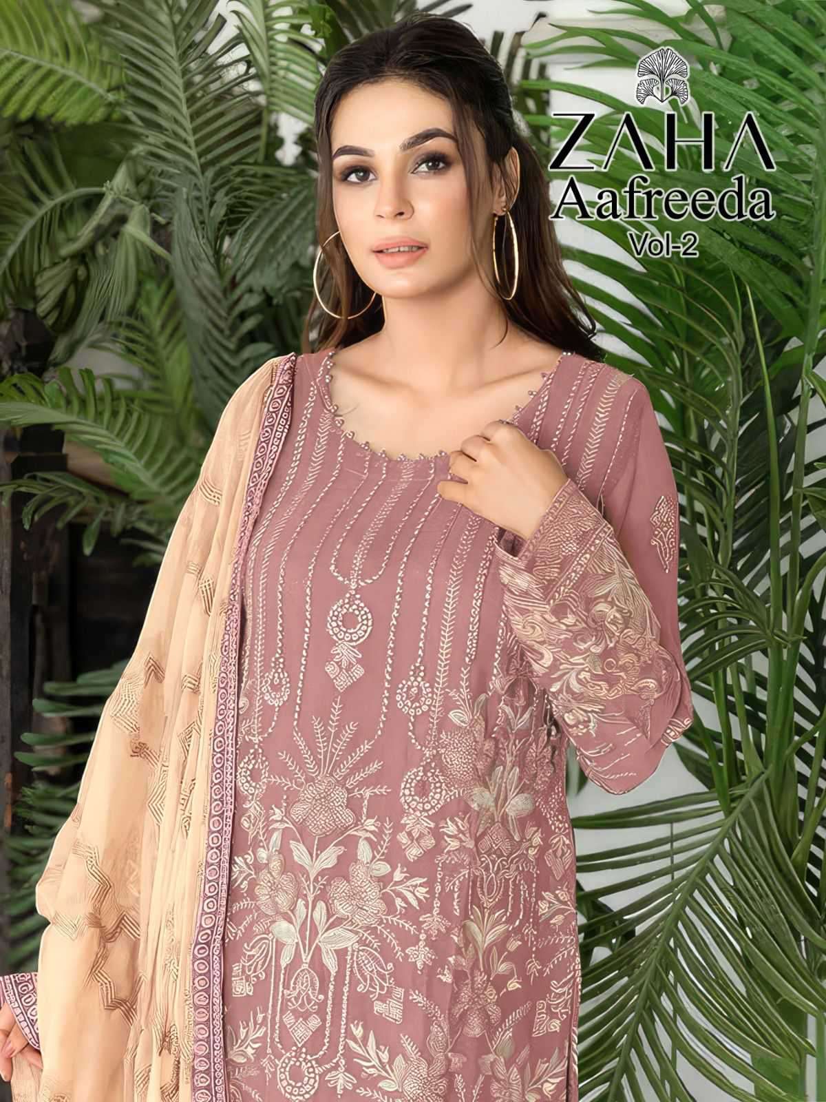 Zaha Aafreeda Vol 2 Unstitch Pakistani Dress Catalog Exporters