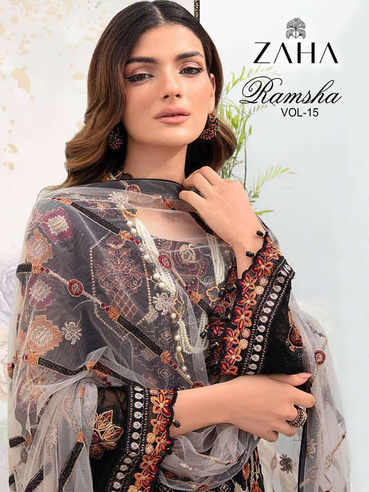 Zaha Ramsha Vol 15 10240 To 10243 Pakistani Latest Designer Suit Suppliers