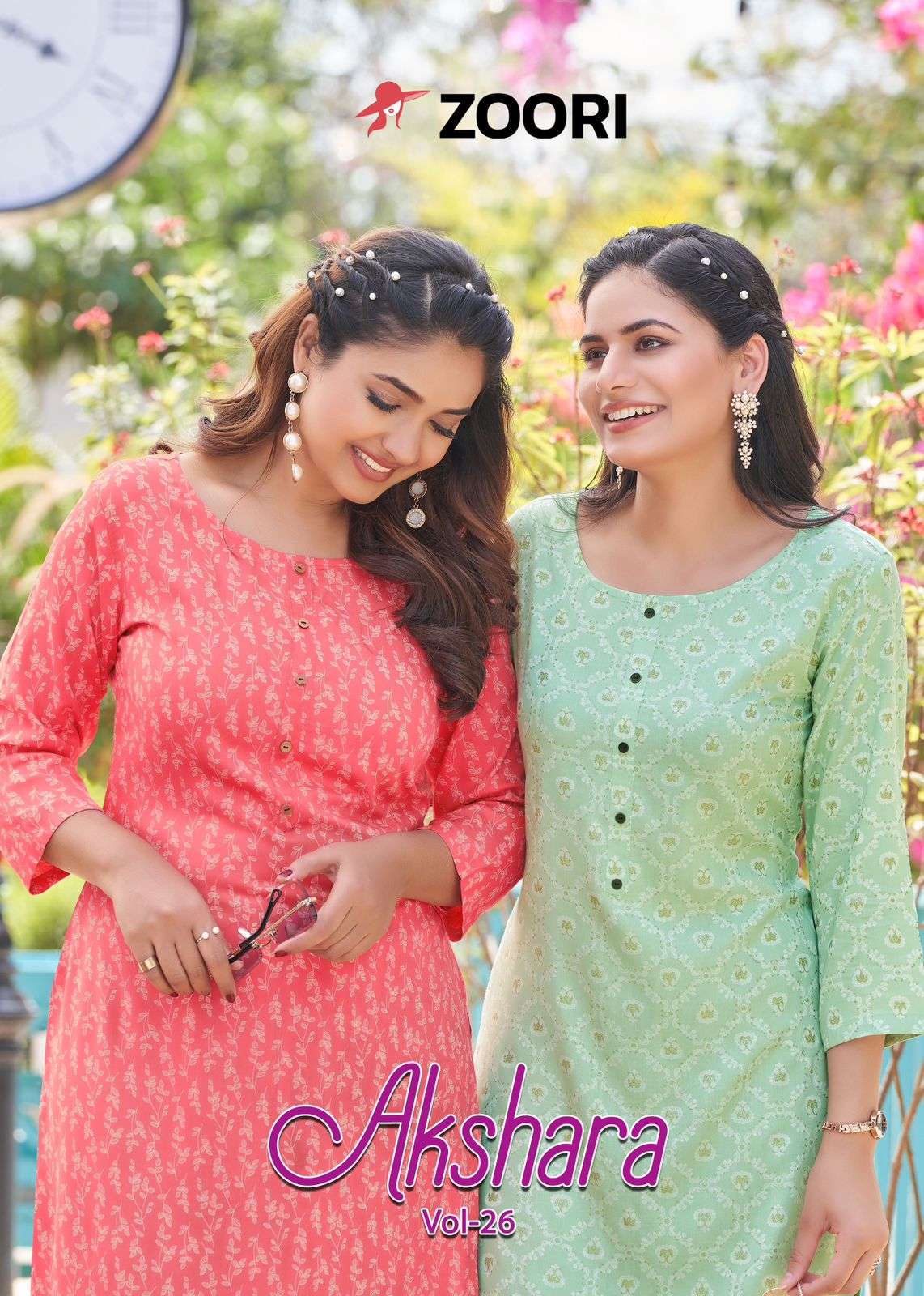 Zoori Akshara Vol 26 Ladies Wear Fancy Straight Kurti Catalog Wholesalers