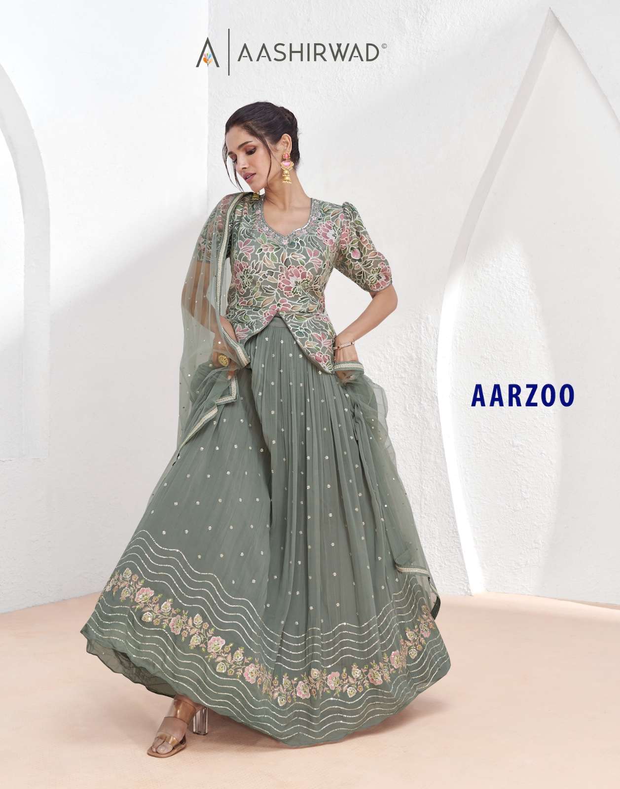 Aashirwad Aarzoo Designer Indo western Readymade Dress