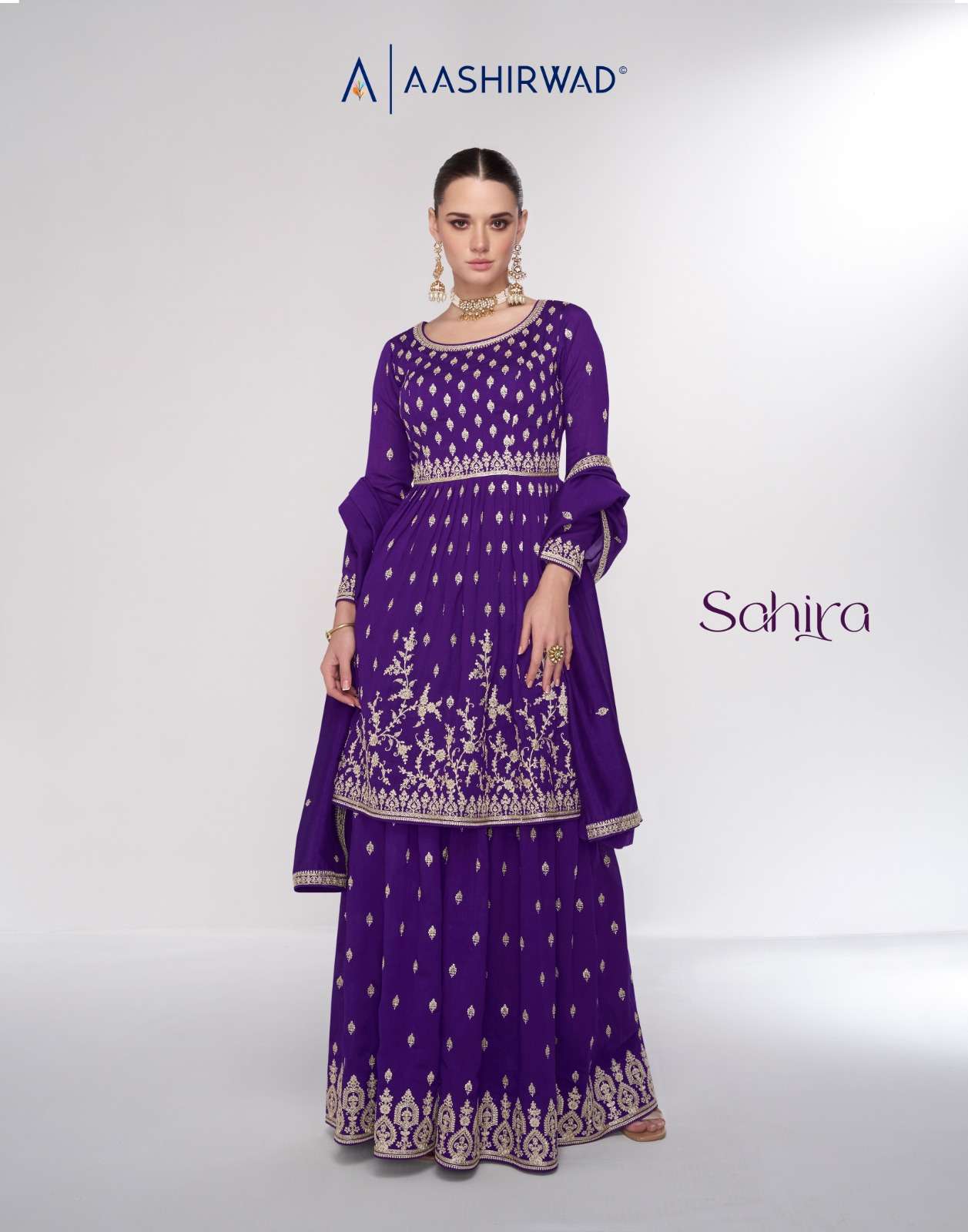 Aashirwad Sahira 9989 To 9991 Readymade Designer Dress Catalog Exporters