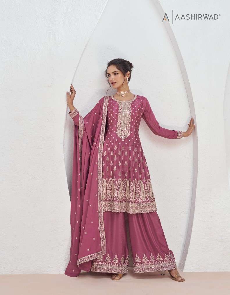 Aashirwad Volna 9932 To 9935 Designer Palazzo Style Wedding Dress Exporters