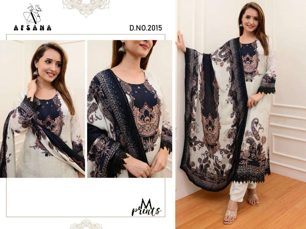 Afsana M Prints 2015 And 2016 Pakistani Style Dress Readymade Collection