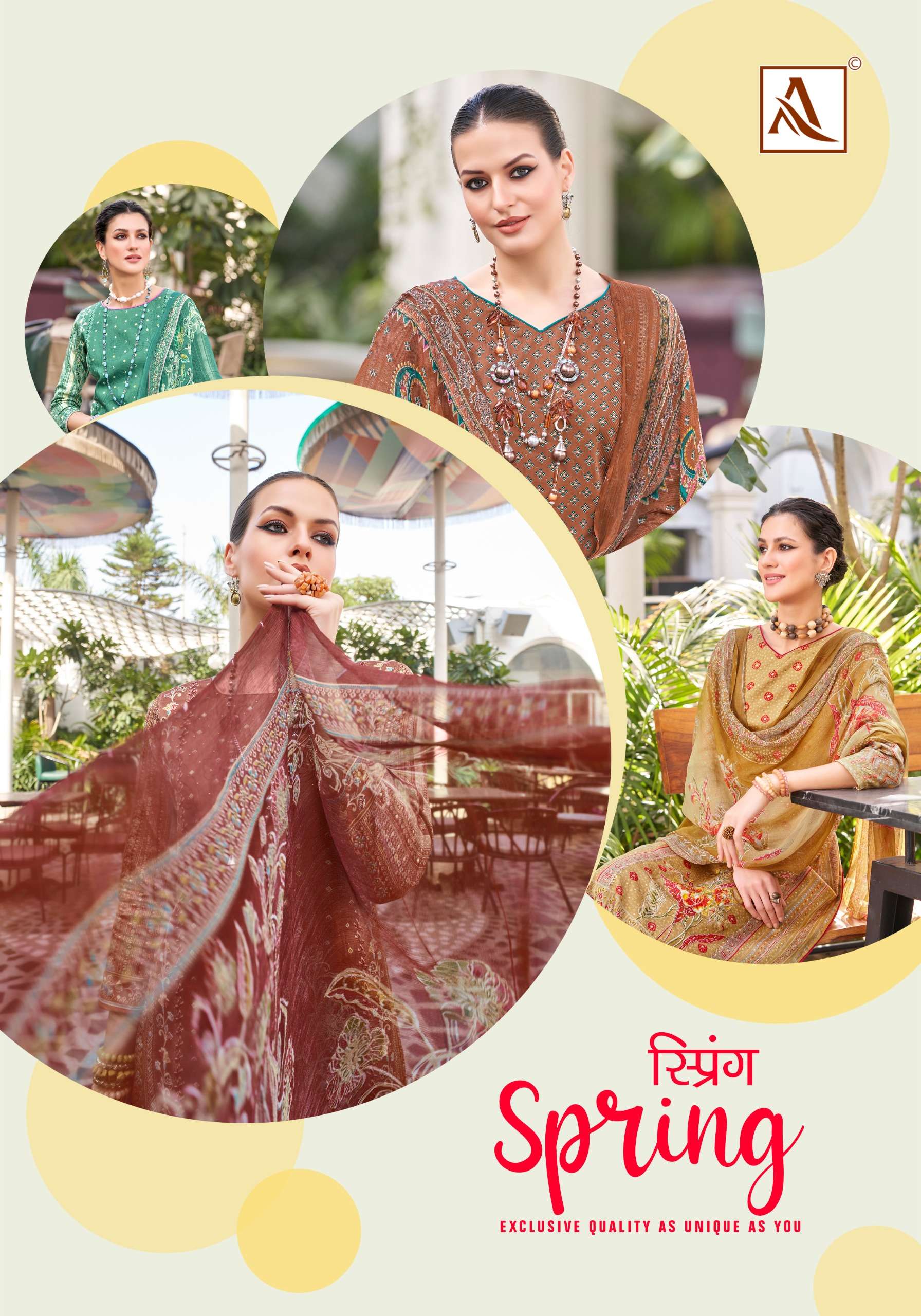 Alok Suit Spring Fancy Cotton Salwar kameez catalog Dealer