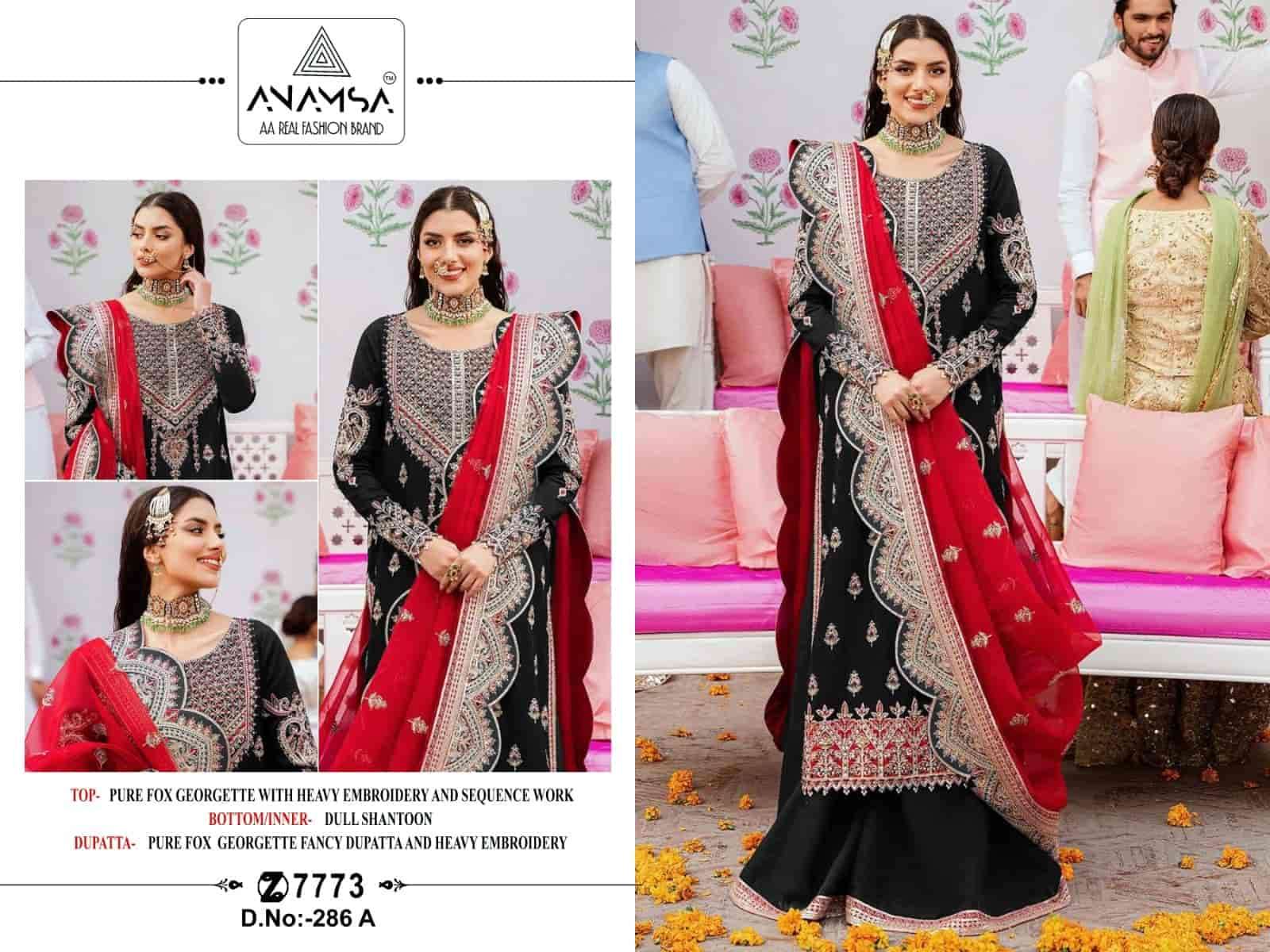 Anamsa 286 Colors Exclusive Heavy Designer Style Party Wear Salwar Suit Wholesalers