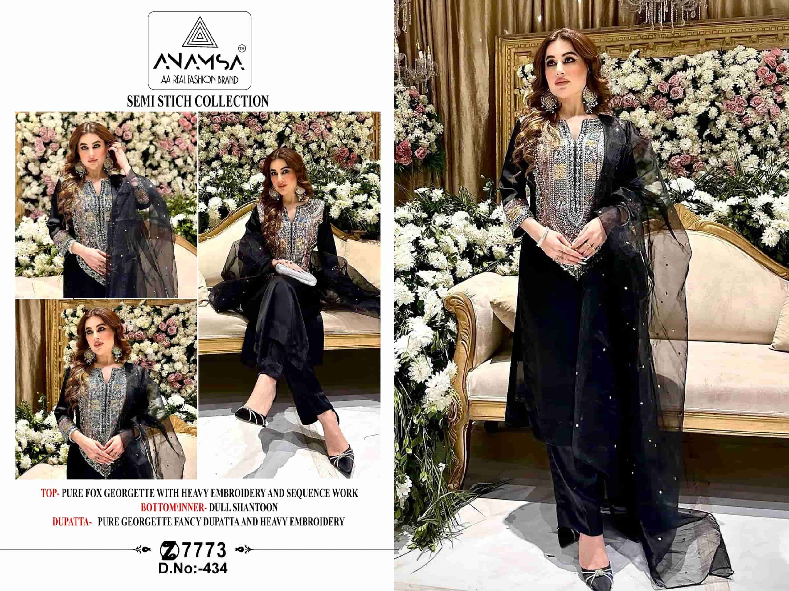 Anamsa 434 Fancy Designer Style Latest Salwar Kameez Online Suppliers