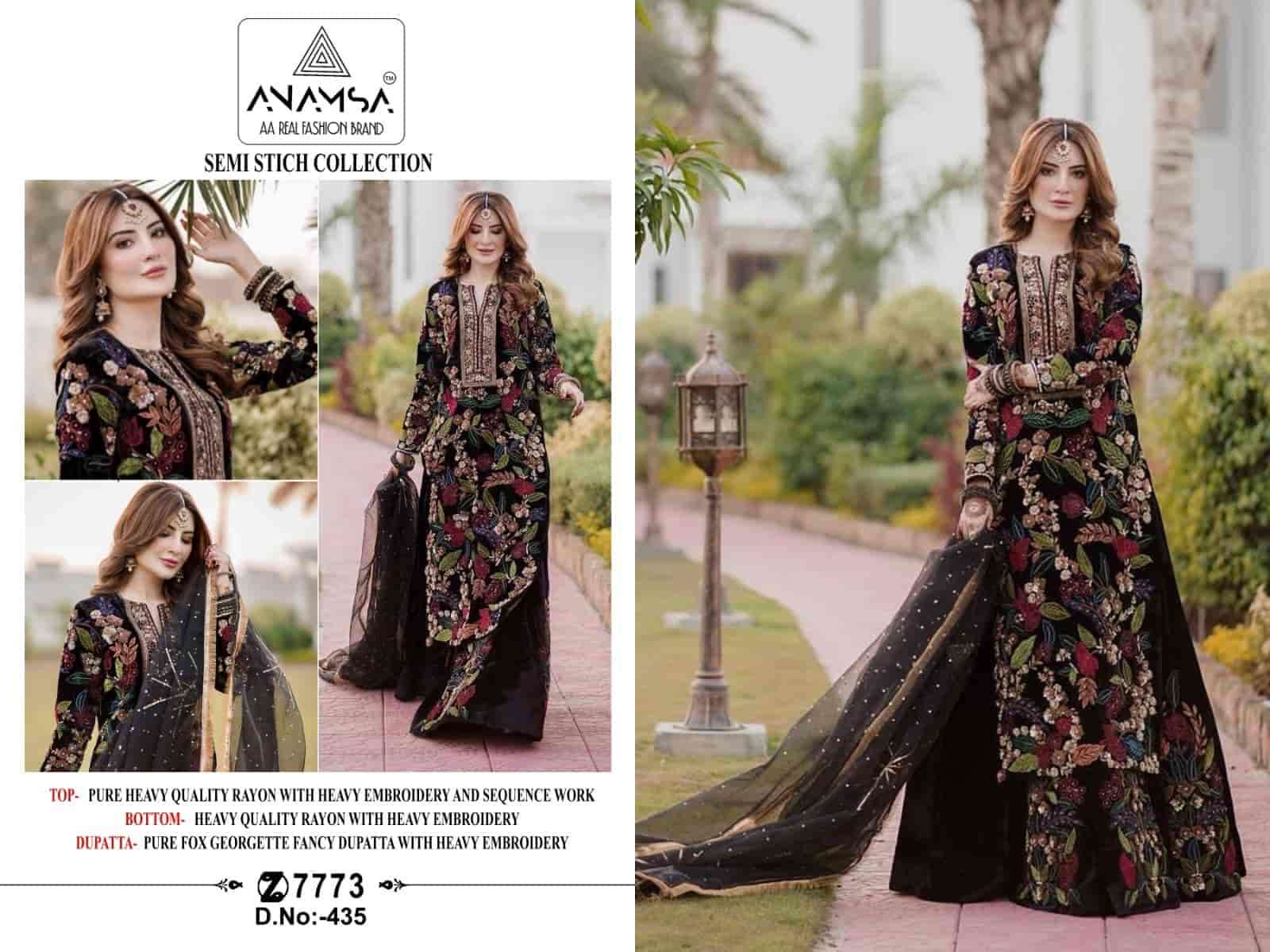 Anamsa 435 Latest Fancy Designer Style Salwar Kameez Online Suppliers