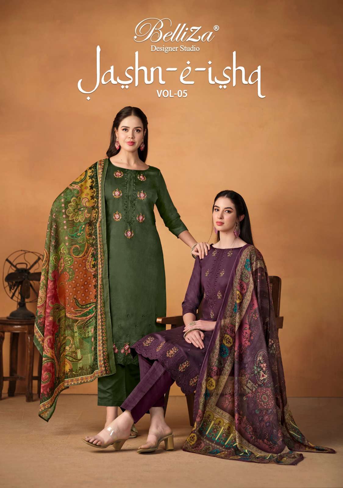 Belliza Jashn E Ishq Vol 5 Fancy Cotton Salwar Kameez Catalog Exporters