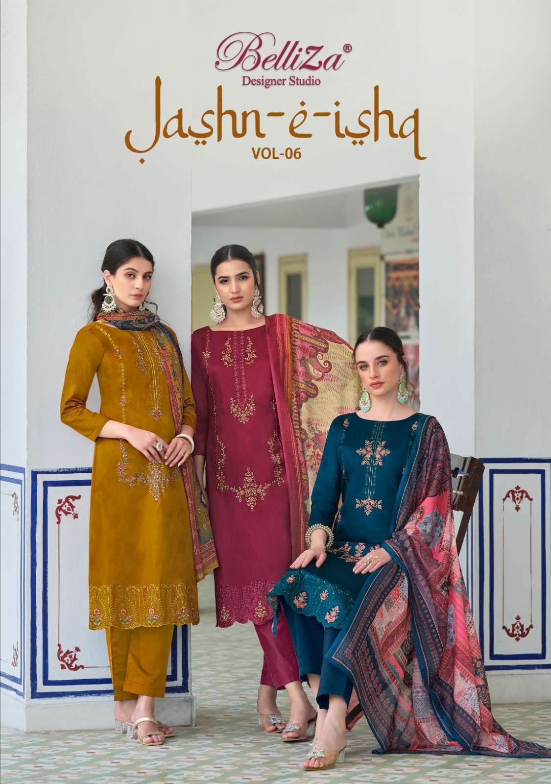 Belliza Jashn E Ishq Vol 6 Exclusive Fancy Jam Ladies Suit Catalog Suppliers