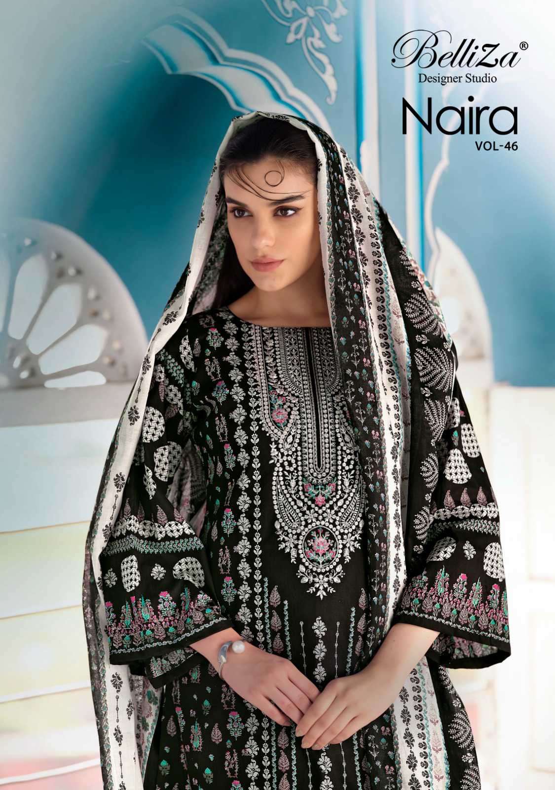 Belliza Naira Vol 46 Digital Print Pure Cotton Dress Catalog Wholesalers