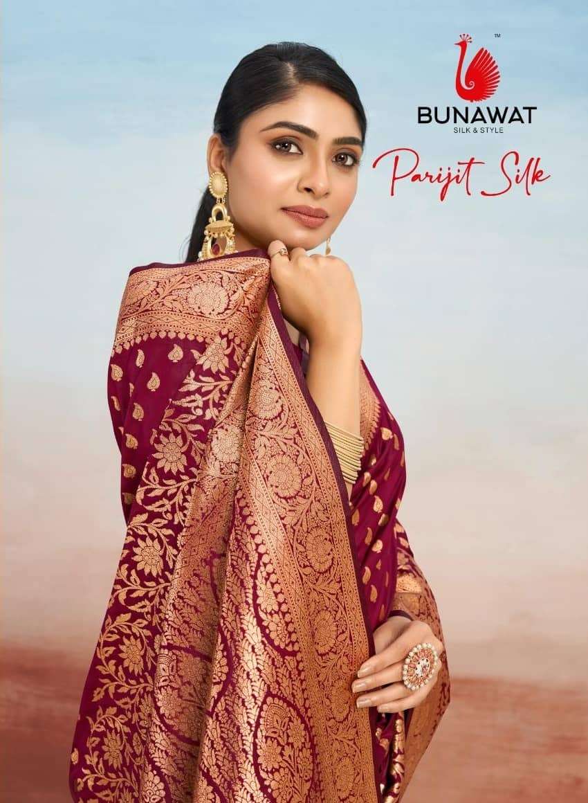 Bunawat Parijit Silk 1001 To 1006 Festive Wear Style Designer Silk Saree Online Dealers