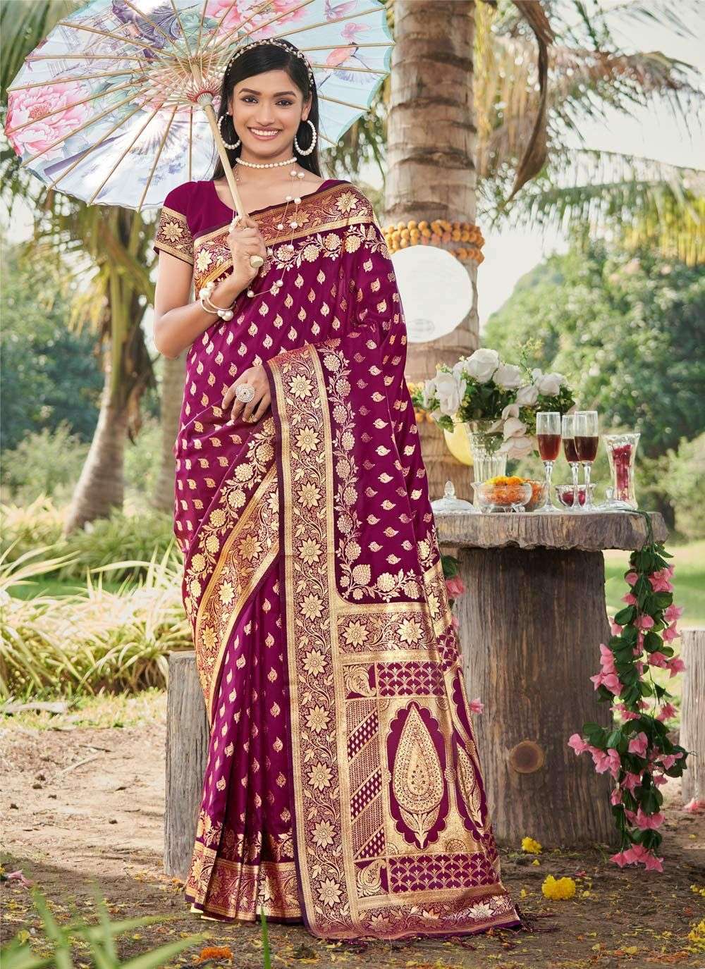 Bunawat Pranchal Silk 1001 To 1006 Designer Silk Saree Wedding Collection
