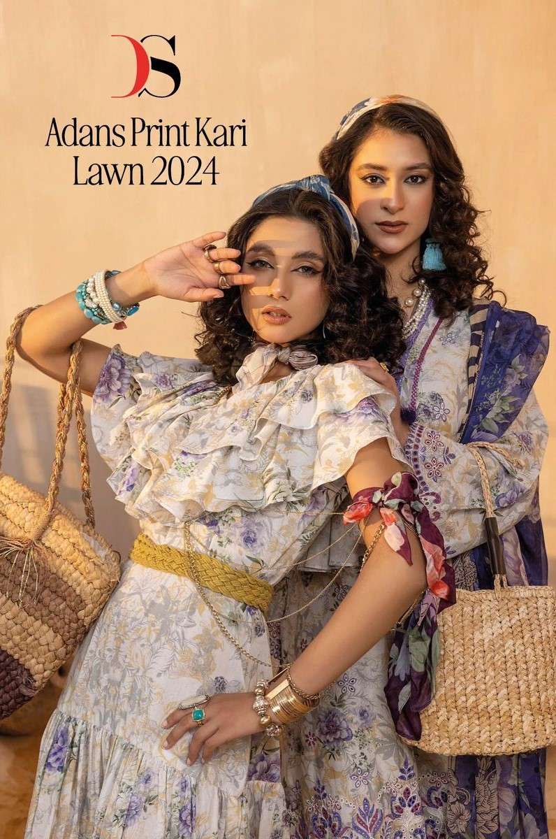 Deepsy Adans Print Kari Lawn 2024 Exclusive Pakistani Cotton Suit Catalog Suppliers