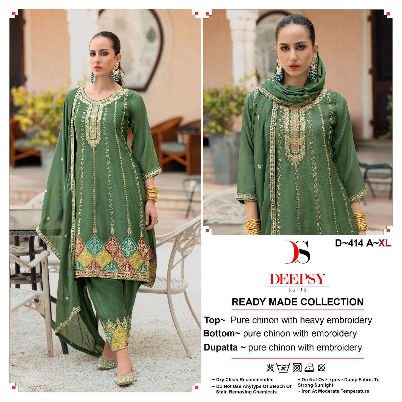 Deepsy D 414 Colors Pakistani Designer Readymade Dress Festive Collection