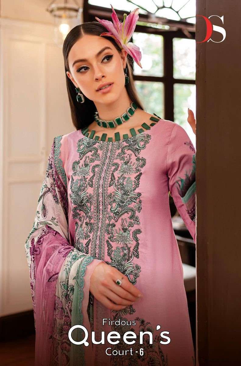 Deepsy Firdous Queens Court Vol 6 Exclusive Pakistani Cotton Suit Catalog Dealers