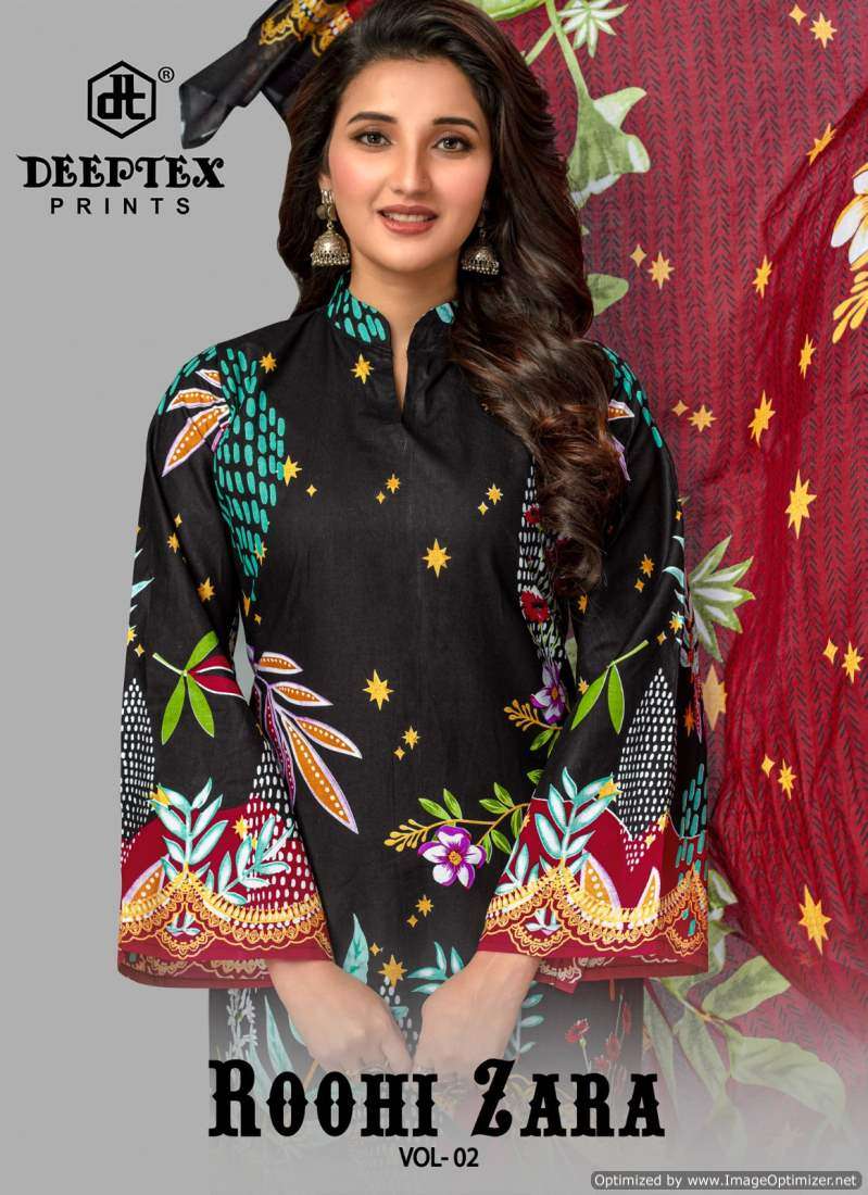 Deeptex Roohi Zara Vol 2 Fancy Cotton Dress Material Catalog Suppliers