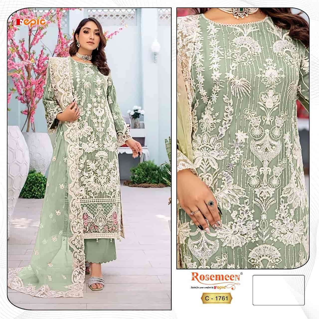 Fepic C 1761 Colors Heavy Designer Style Pakistani Embroidered Dress Exporter
