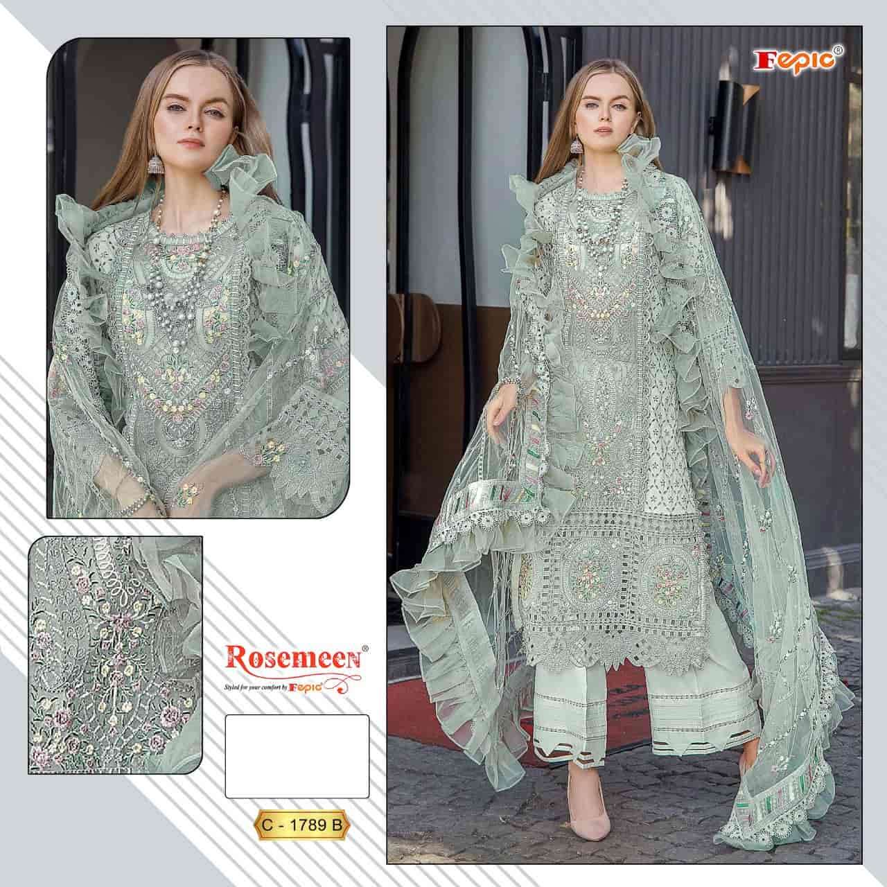 Fepic C 1789 B Festive Wear Style Designer Pakistani Cotton Unstitch Suit Suppliers