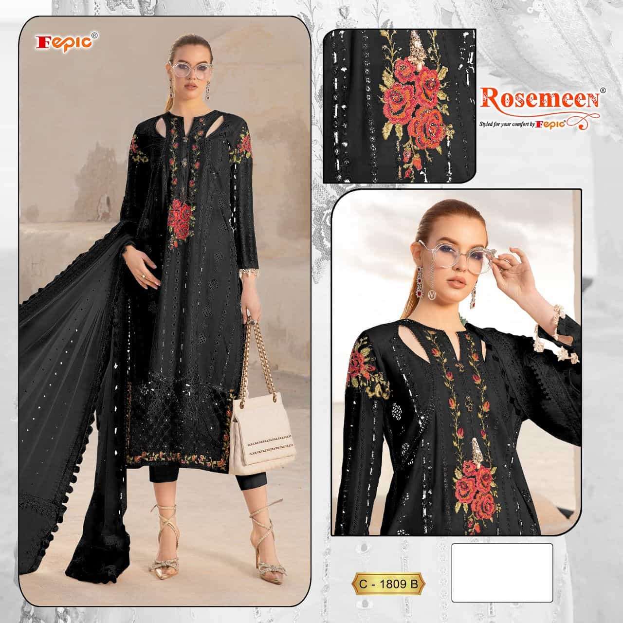 Fepic C 1809 B Fancy Designer Pakistani Unstitch Salwar Suit Buy Online