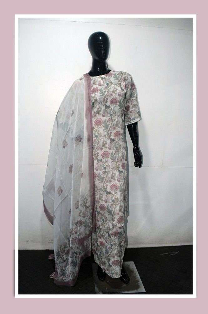 Ganga Briana 2649 Fancy Linen Cotton Dress Catalog Exporters