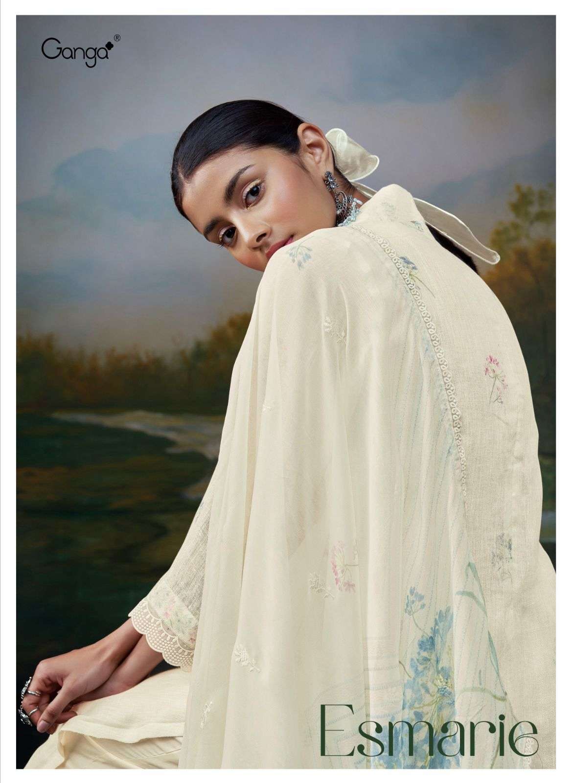 Ganga Fashion Esmarie Designer Linen Ladies Wear Suit Collection