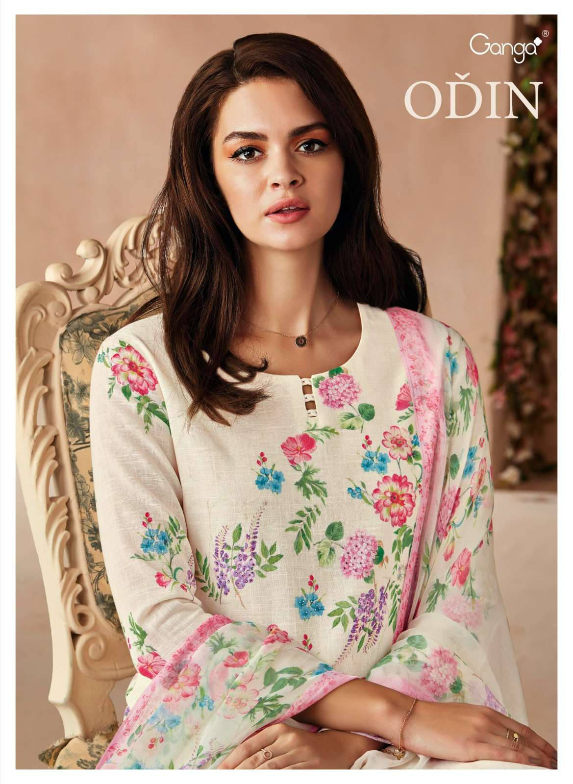 Ganga Fashion Latest Catalog Odin Cotton Linen Salwar Kameez Collection