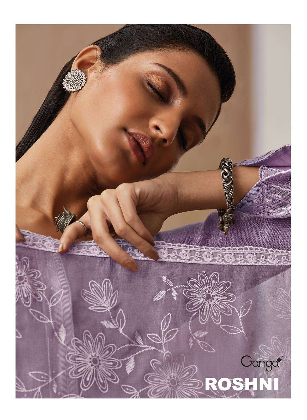 Ganga Fashion Roshni Pure Linen Salwar Kameez Collection