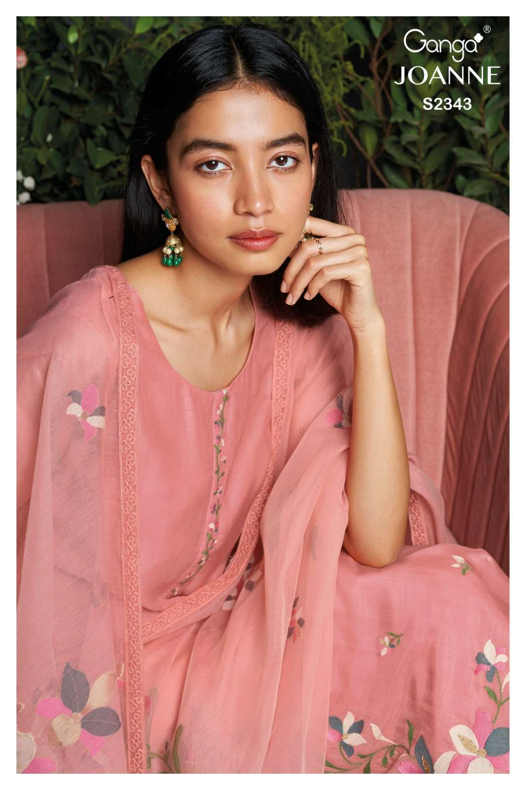 Ganga Joanne 2343 Premium Designs Fancy Silk Dress Ganga Suit Catalog Suppliers