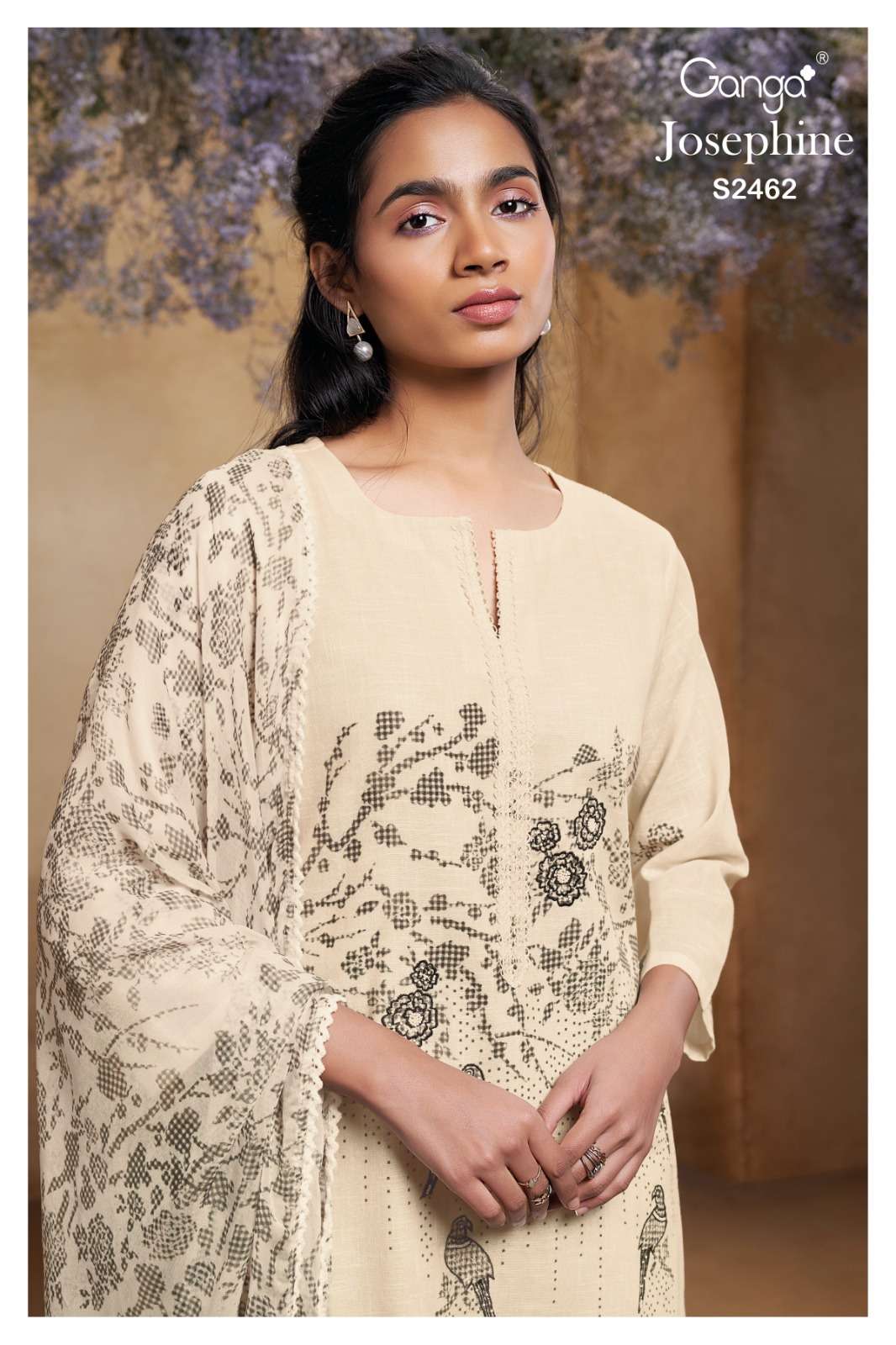 Ganga Josephine 2462 Exclusive Cotton Linen Ganga Fashion Suit Dealers