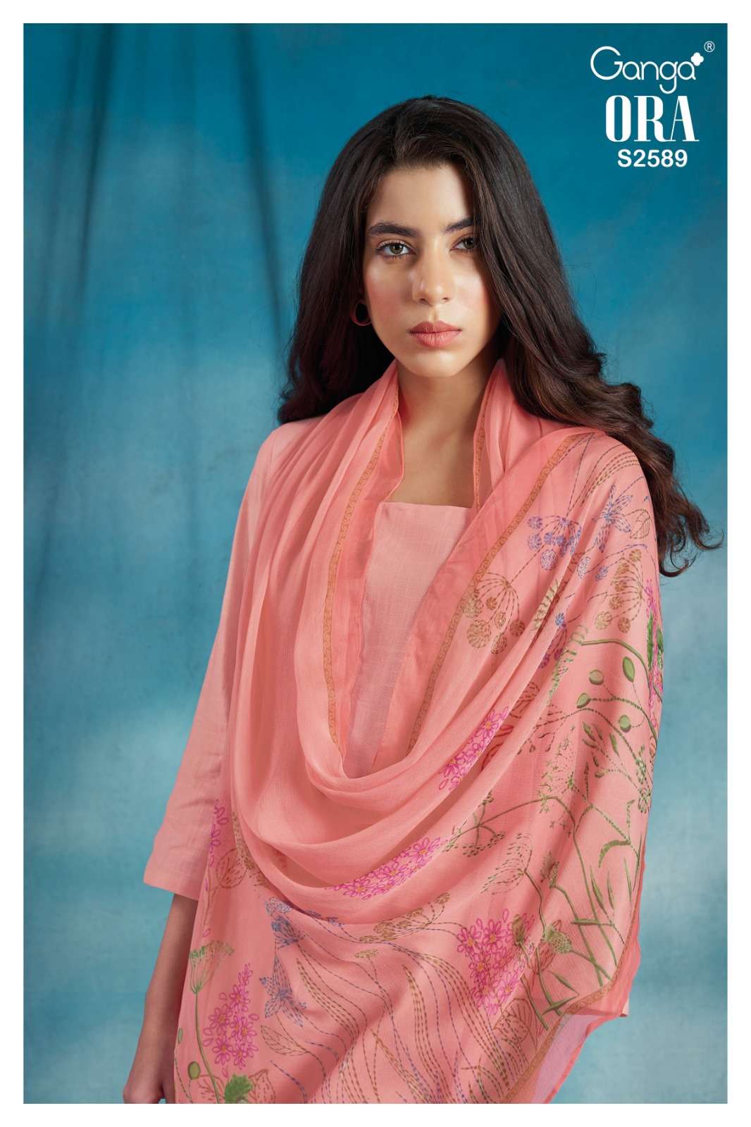 Ganga Ora 2589 Cotton Linen Catalog Summer Wear Suit Dealers