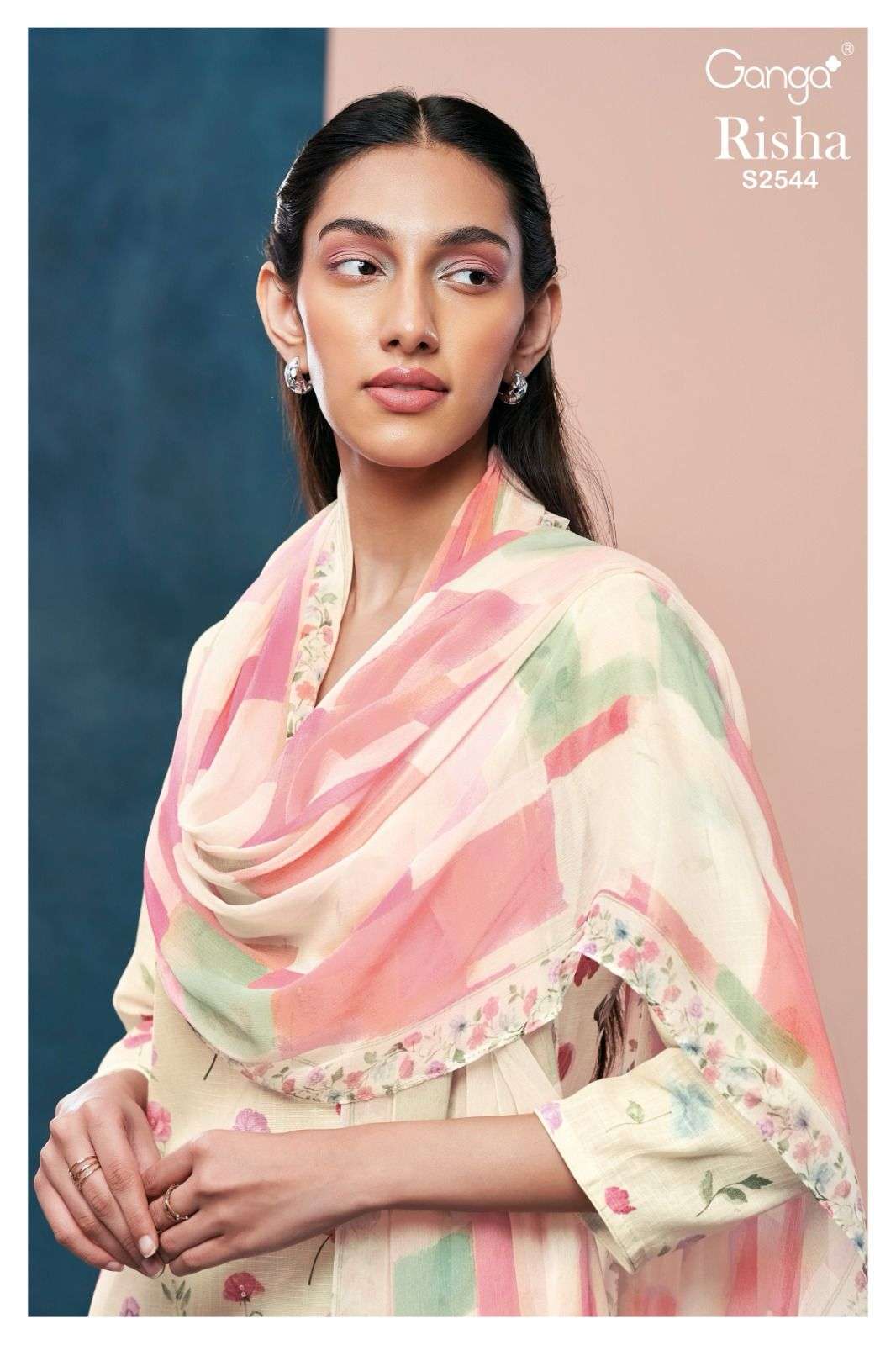 Ganga Risha 2544 Premium Collection Linen Cotton Suit Catalog Dealers