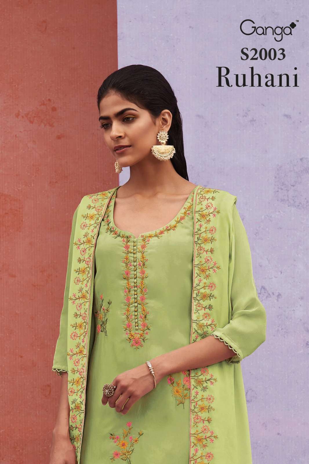 Ganga Ruhani 2003 Festive Collection Hit Designs Silk Dress Exporters