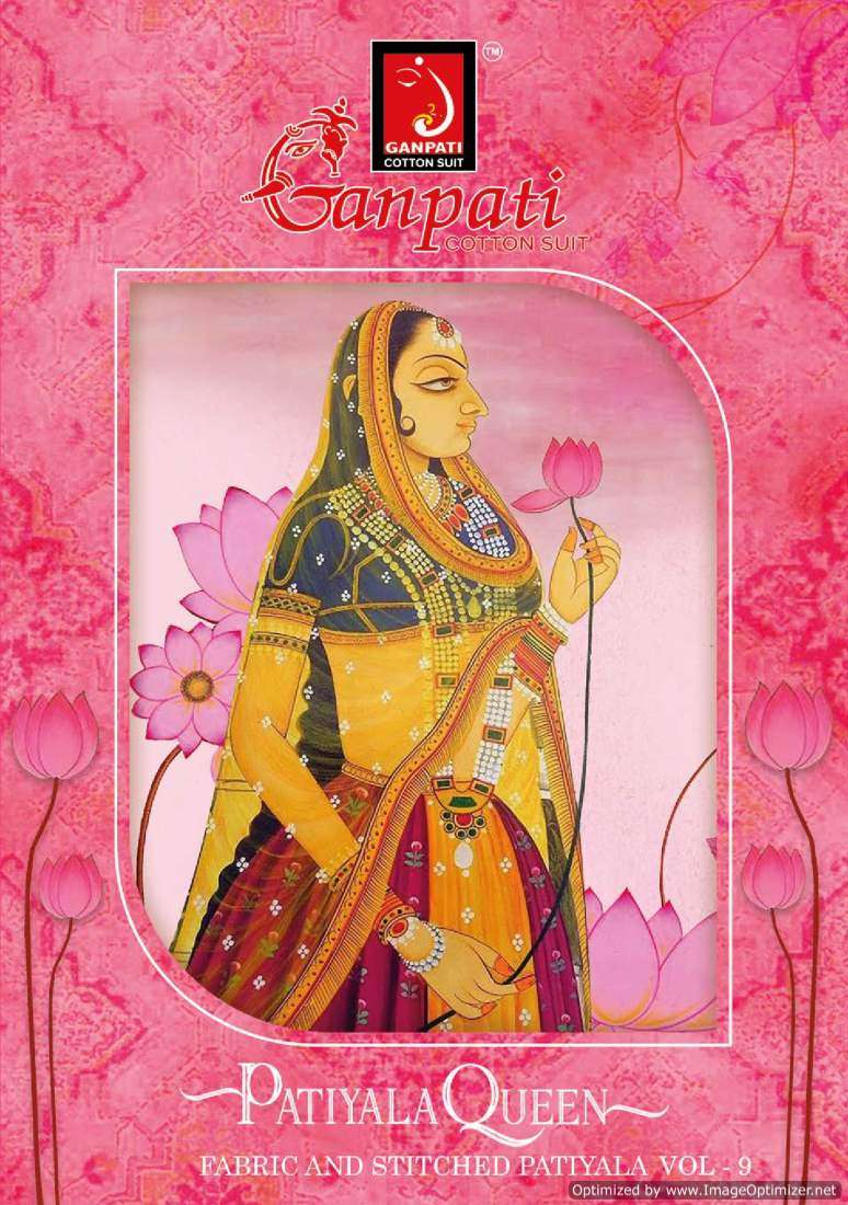 Ganpati Cotton Patiyala Queen Vol 9 Summer Collection Dress Online Exporters