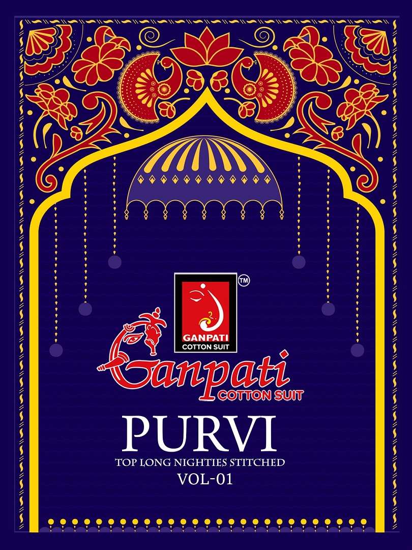 Ganpati Purvi Vol 1 Ladies Wear Night Gown Catalog Exporters
