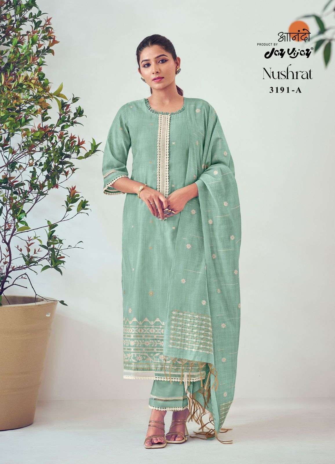 Jay Vijay Anando Nushrat 3191 Exclusive Cotton Dress Catalog Exporters