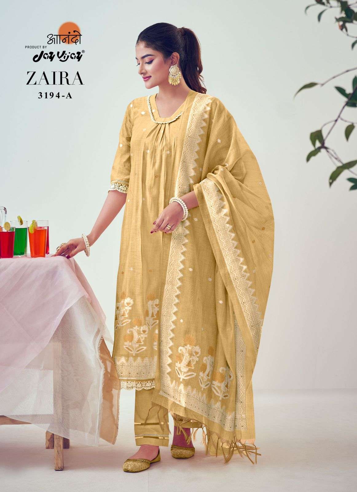Jay Vijay Anando Zaira 3194 Designer Cotton Suit Latest Catalog Exporters