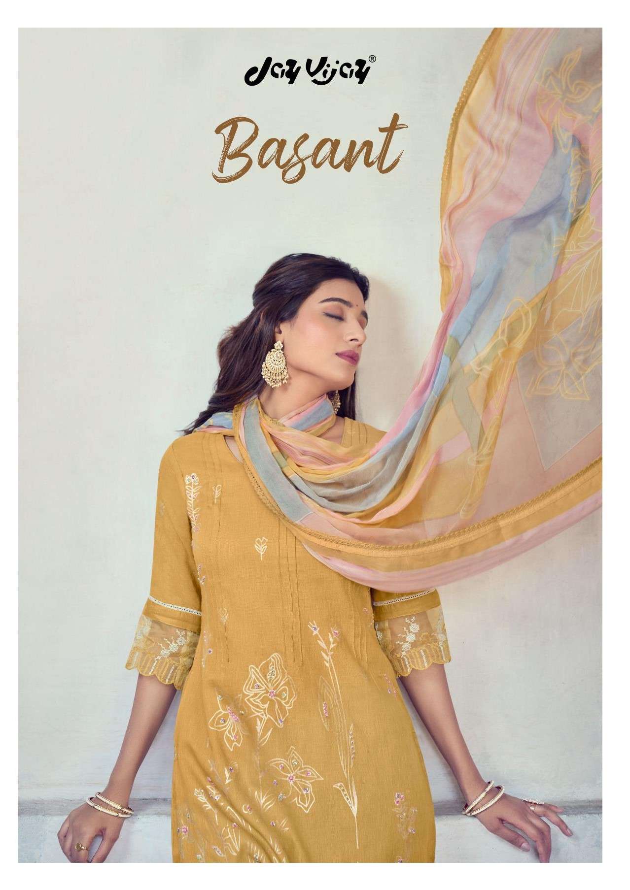 Jay Vijay Basant Latest Concept Linen Suit Festive Collection