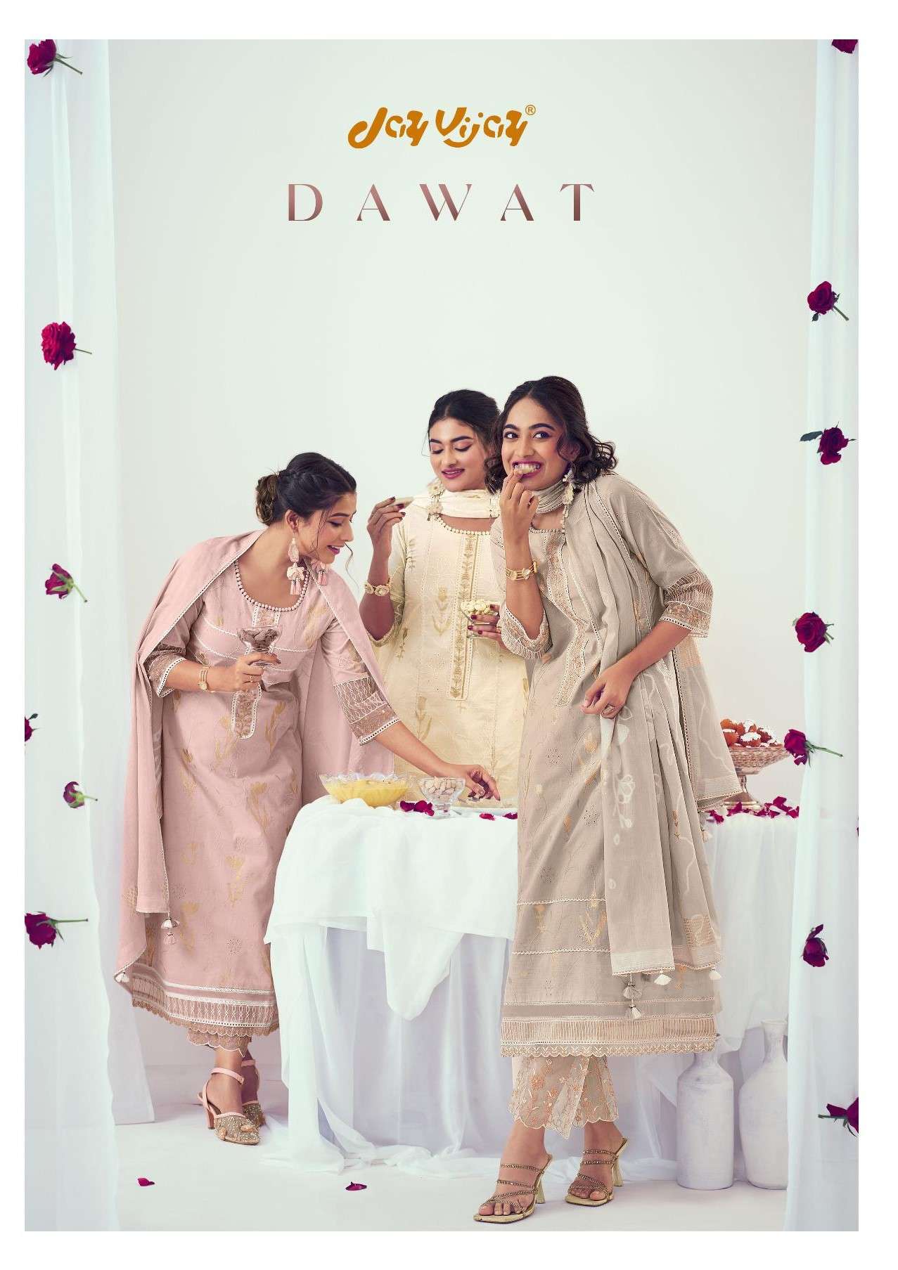 Jay Vijay Dawat Fancy cotton ladies Suit Catalog Summer Collection
