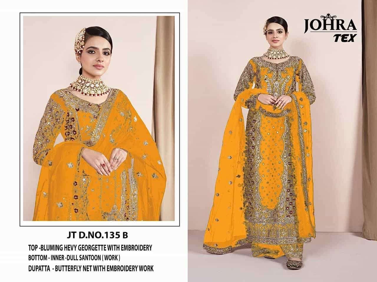 Johra Tex Jt 135 B Exclusive Latest Designer Pakistani Festive Suit Collection