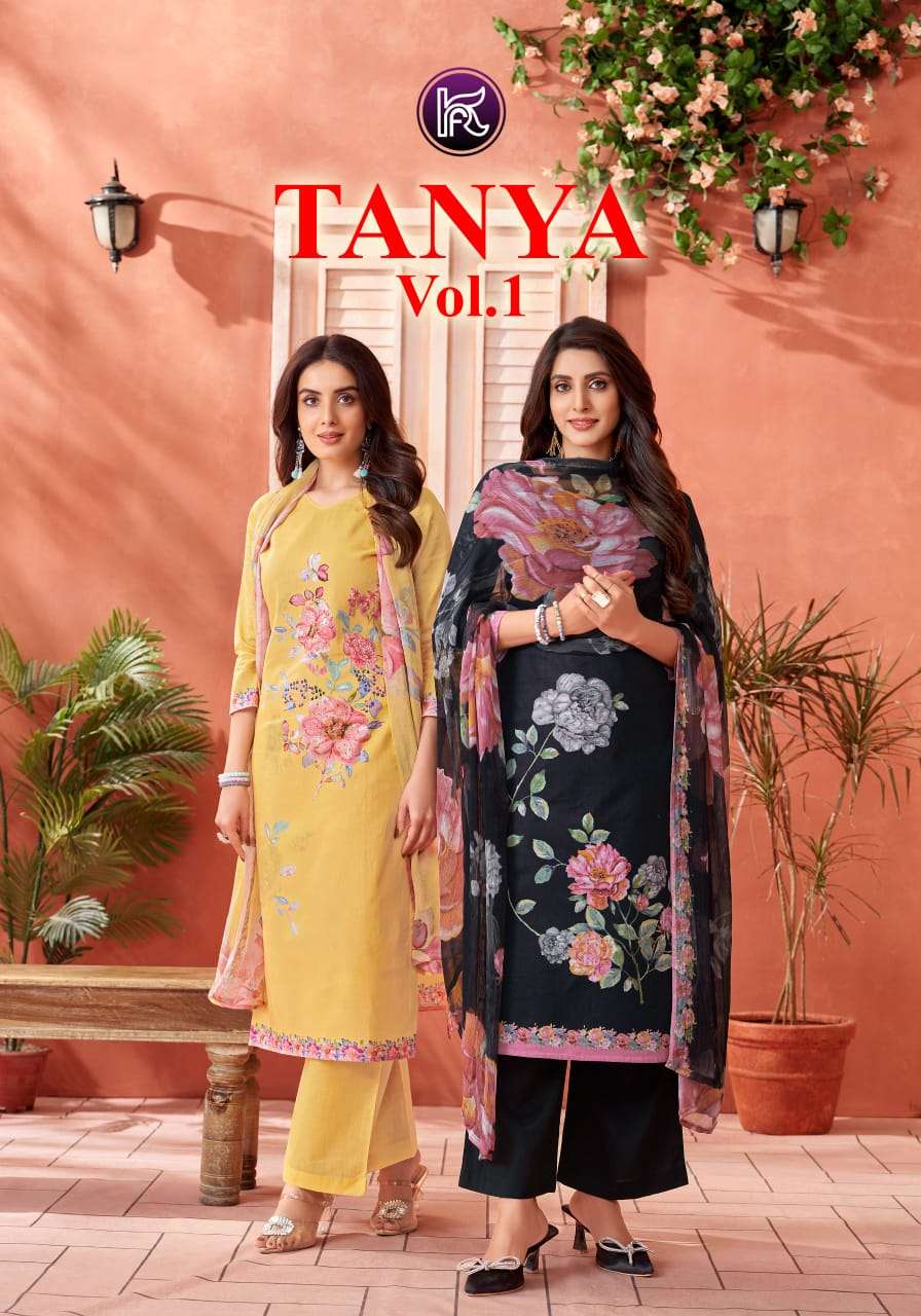 Kala Fashion Tanya Vol 1 Exclusive Lawn Cotton Ladies Suit Catalog Suppliers