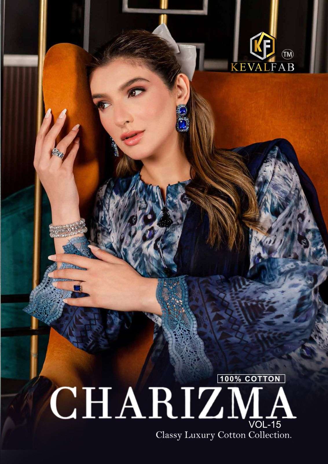 Keval Fab Charizma Vol 15 Karachi Cotton Dress Catalog Wholesales