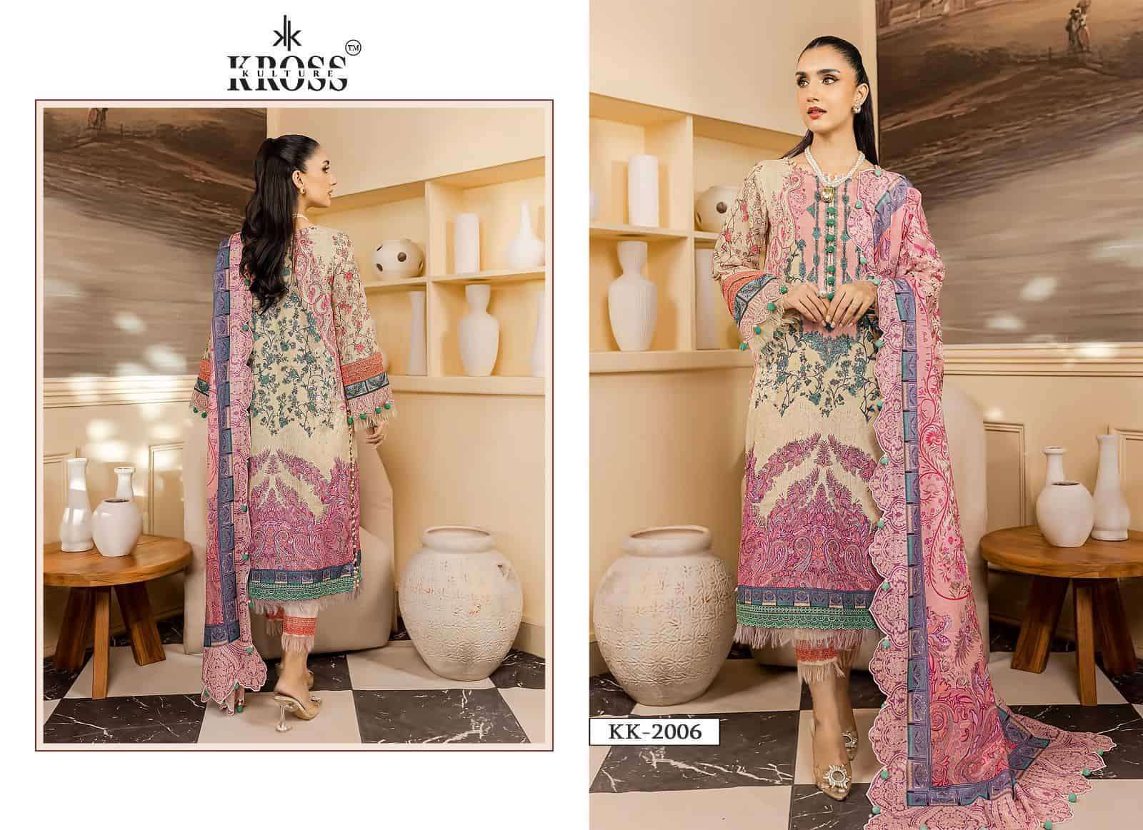 Kross Kulture KK 2006 Latest Designer Style Pakistani Cotton Salwar Kameez Collection