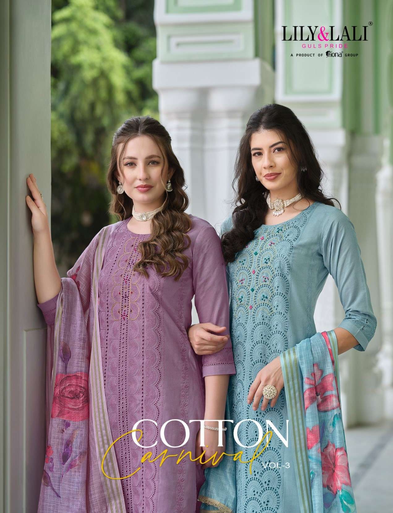 Lily and Lali Cotton Carnival Vol 3 Fancy Cotton Kurti pant Dup Sets