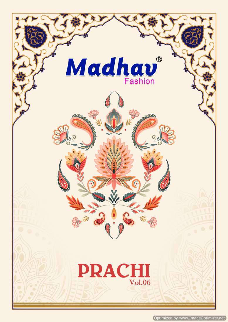 Madhav Prachi Vol 6 Printed Cotton Dress Material Bulk Set Exporters