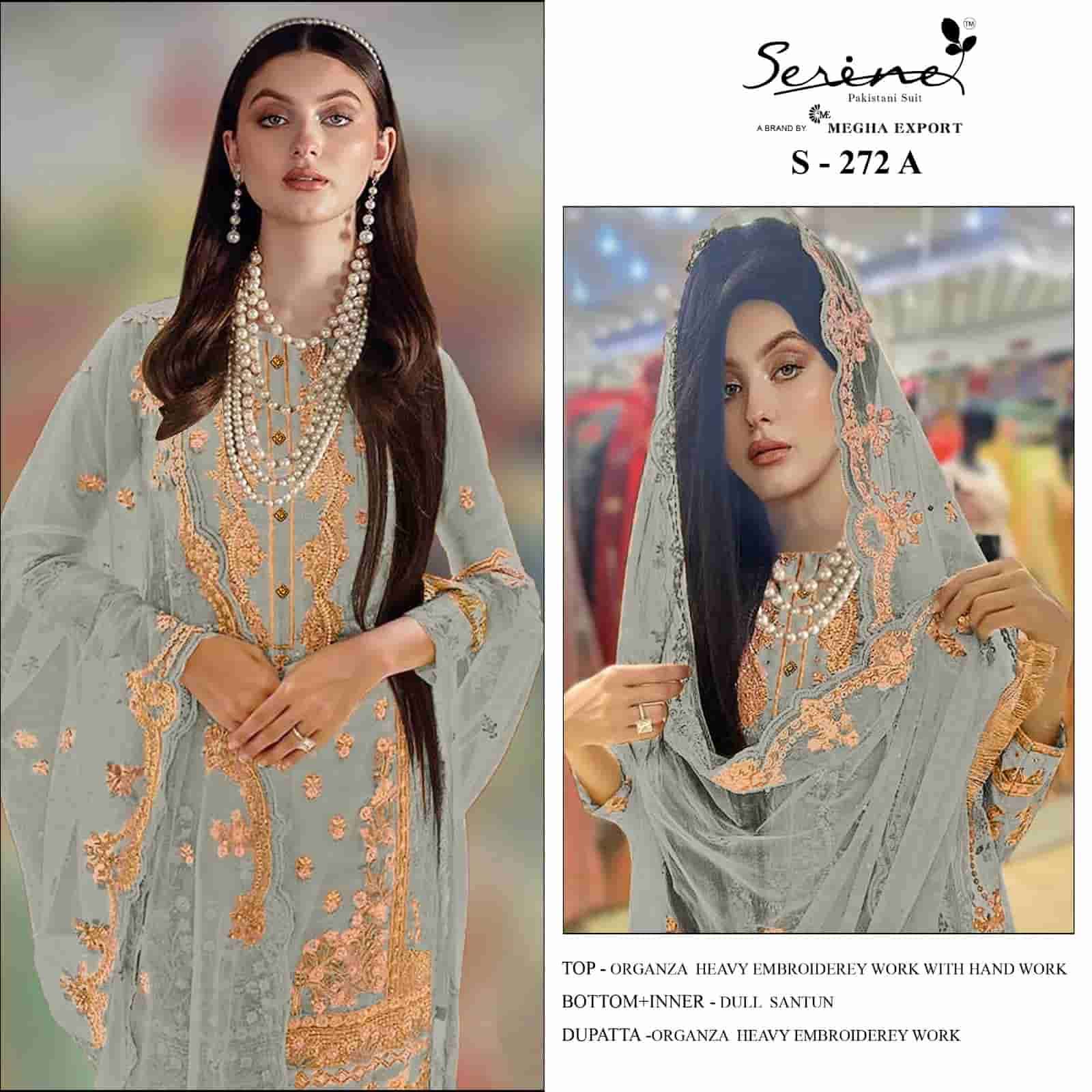 Megha Export S 272 Colors Heavy Designer Style Pakistani Latest Suit Wholesalers